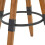 VidaXL vidaXL 2x Solid Fir Wood Adjustable Bar Stools 53.5x53.5x79cm Home Chair Seat 6