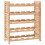VidaXL vidaXL Solid Walnut Wood Wine Rack for 25 Bottles 63x25x73cm Drink Holder 1