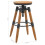 VidaXL vidaXL 2x Solid Fir Wood Adjustable Bar Stools 53.5x53.5x79cm Home Chair Seat 8