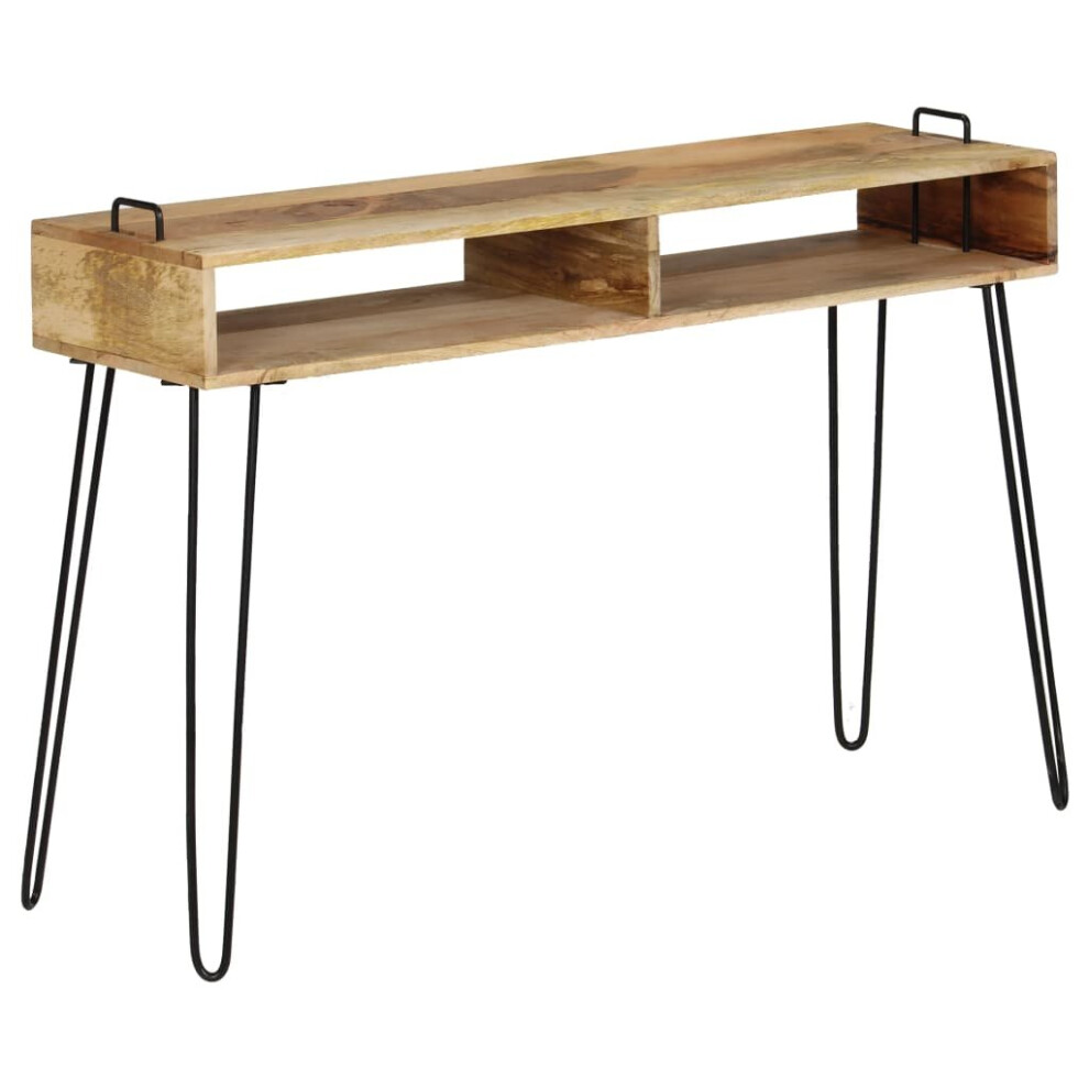 vidaXL Solid Mango Wood Console Table 115x35x76cm Hallway Display Furniture