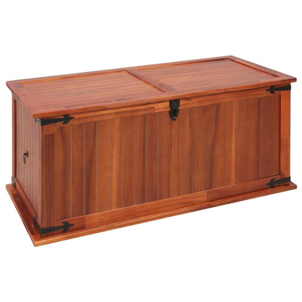 vidaXL Solid Acacia Wood Storage Chest 79x34x32cm Cabinet Trunk Organiser Box