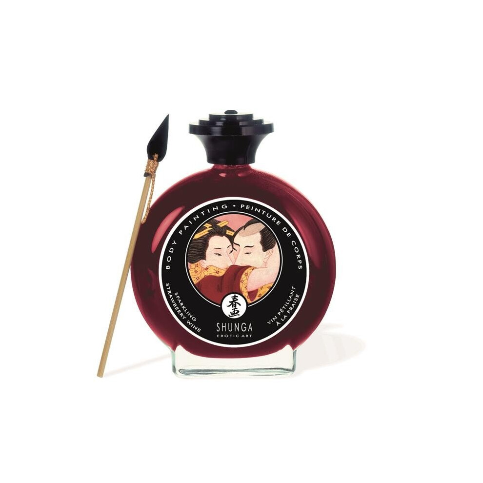 Shunga Edible Body Paint Strawberry Wine Flavor
