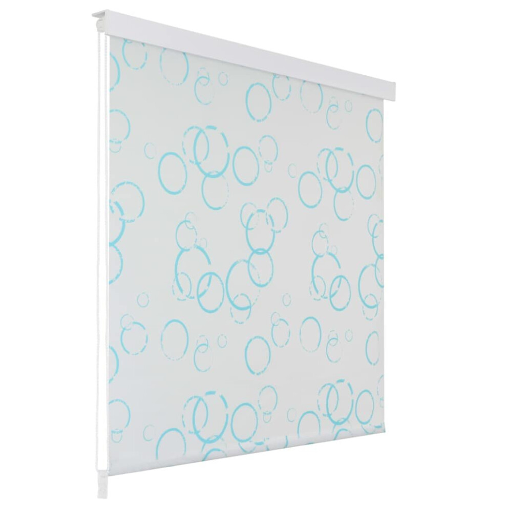 vidaXL Shower Curtain Roller Blind 160x240cm Bubble Bathroom Divider Panel