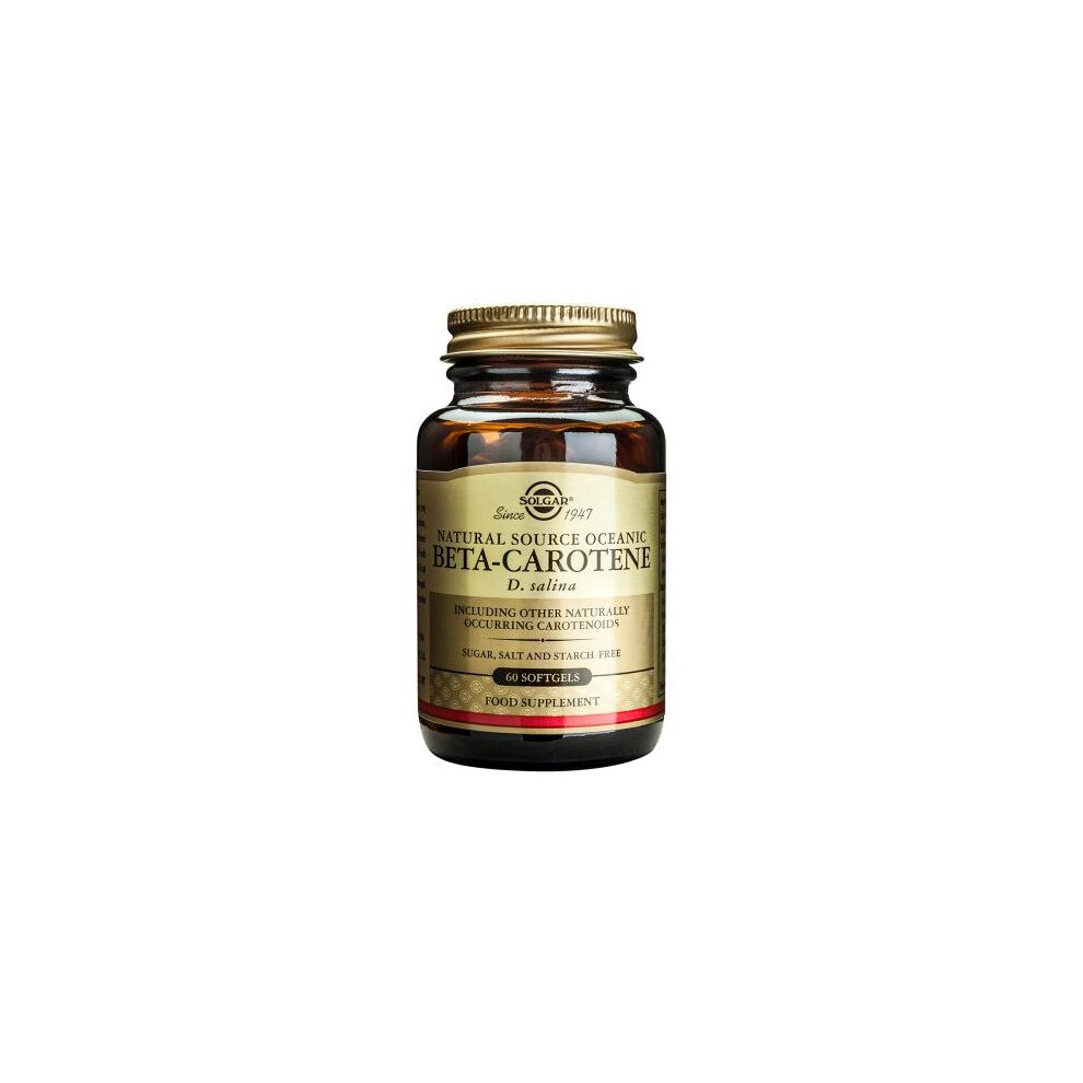 Solgar Natural Source Oceanic Beta-carotene 7mg Softgels , 60