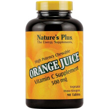 Nature's Plus Chewable Orange Juice Vitamin C 500 mg 90 tablets