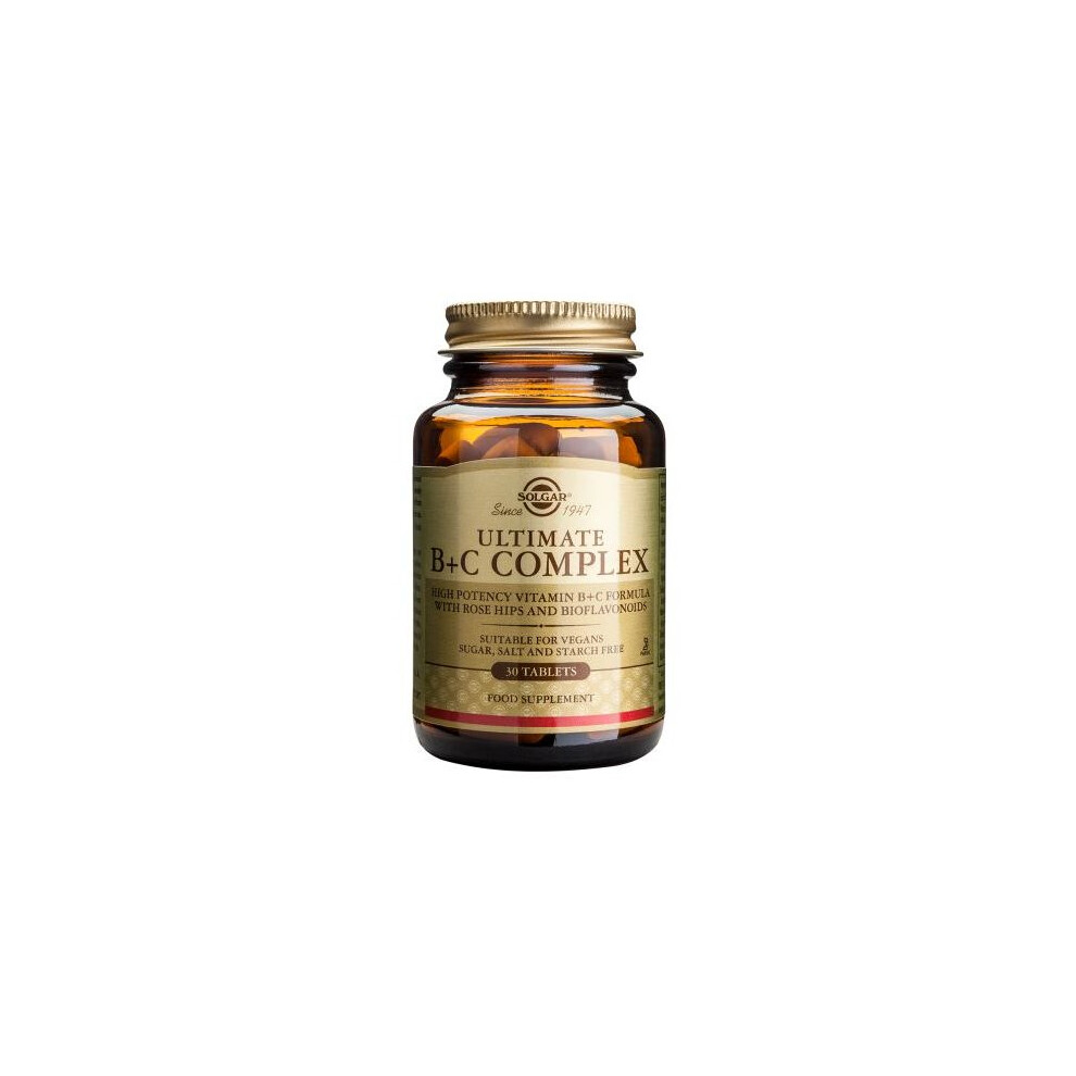 Solgar Ultimate B+C Complex Tablets, 30