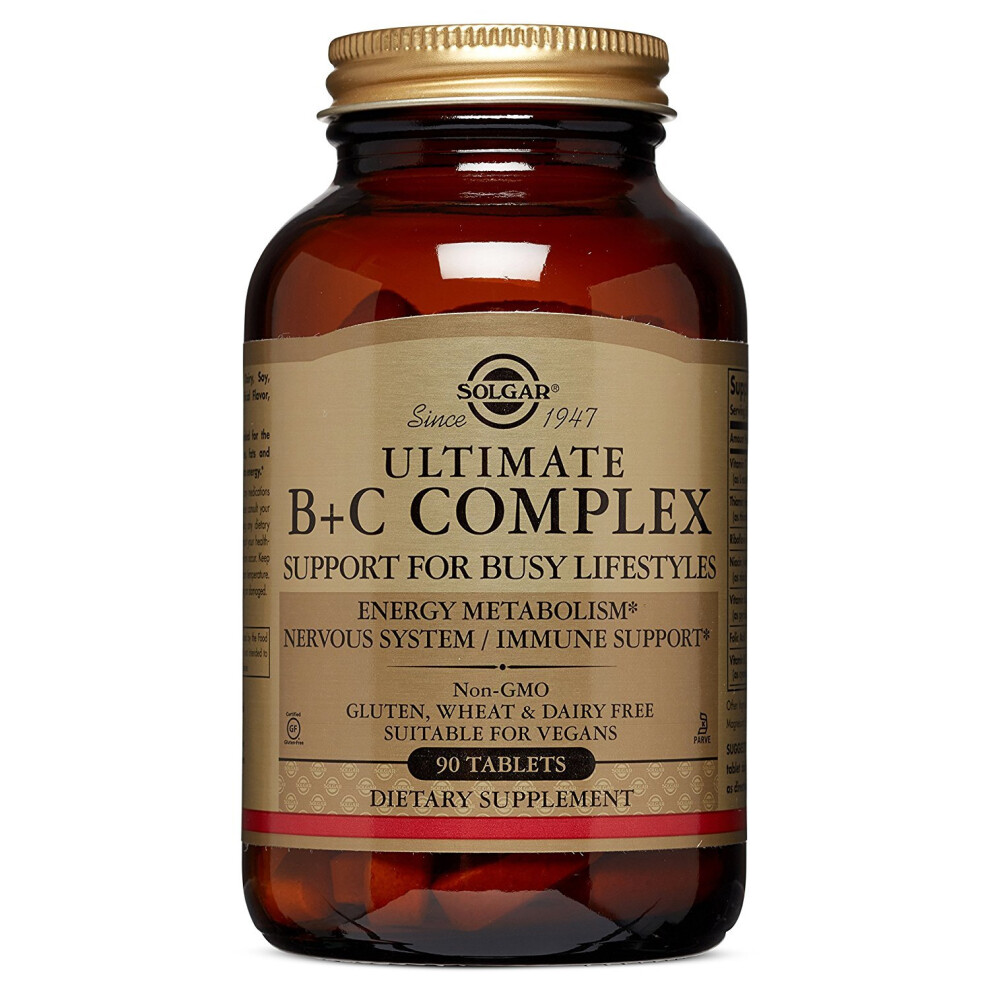 Solgar Ultimate B+C Complex Tablets, 90