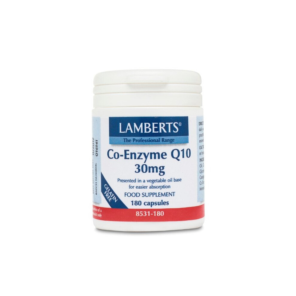 Lamberts Co-Enzyme Q10 30mg, 180 capsules