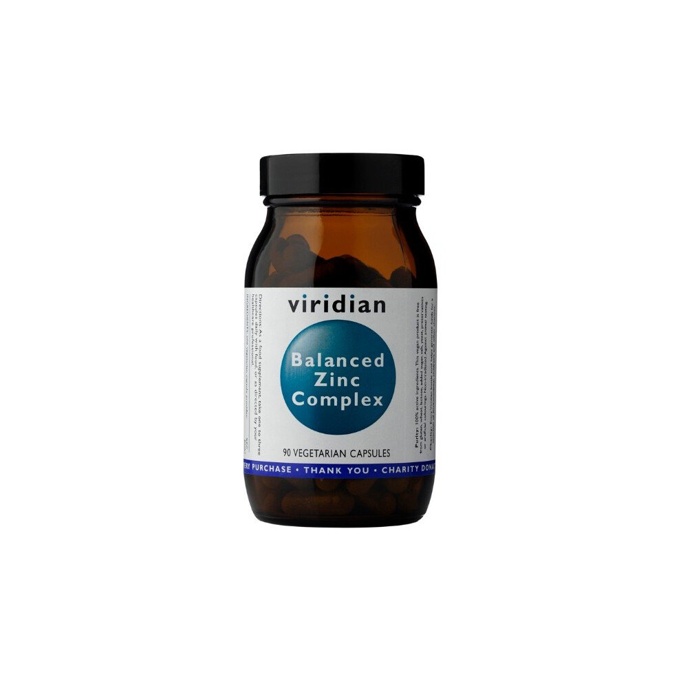 Viridian Balanced Zinc Complex, 90 Vegi caps