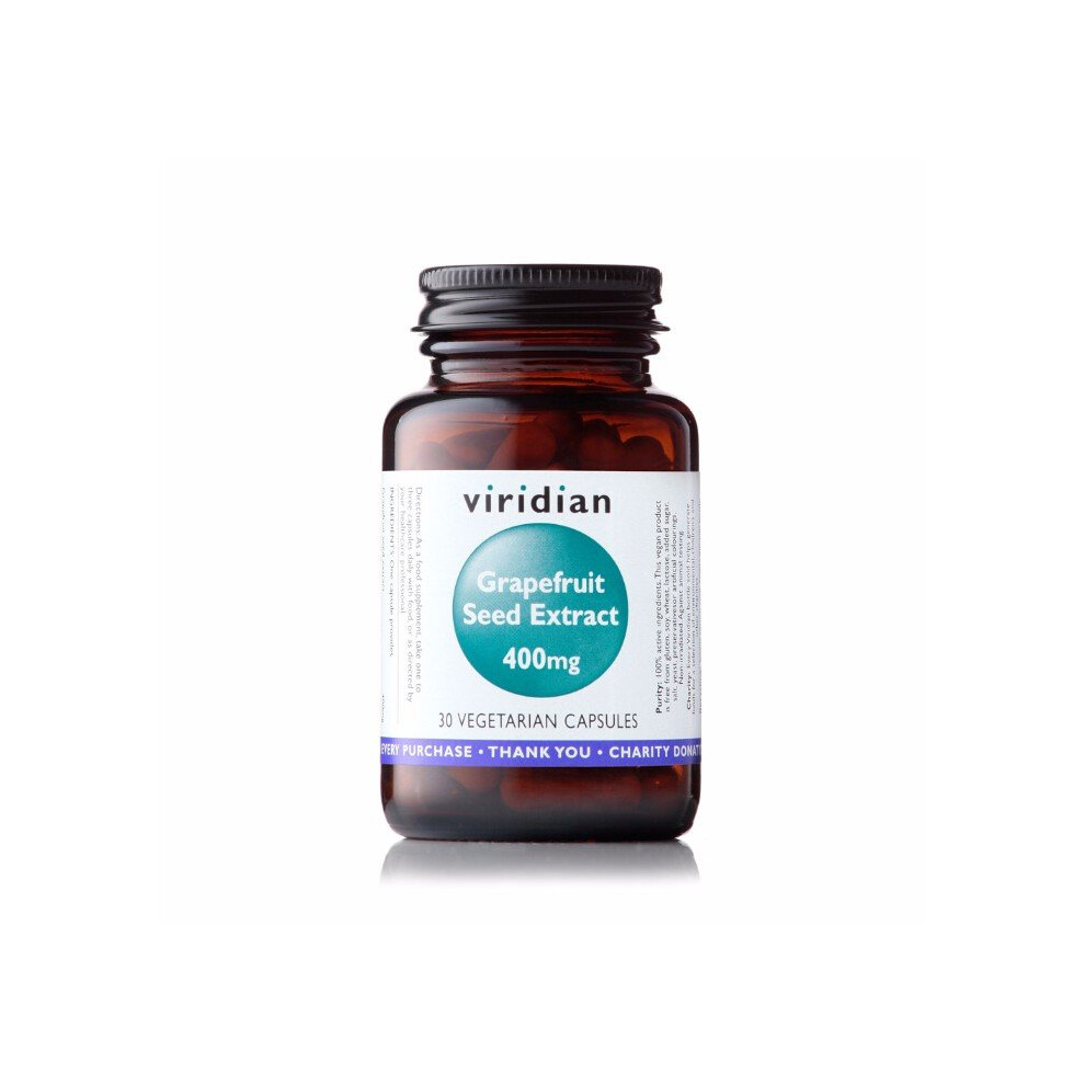 Viridian Citricidal Grapefruit Seed Extract 400Mg, 30 Veg Caps