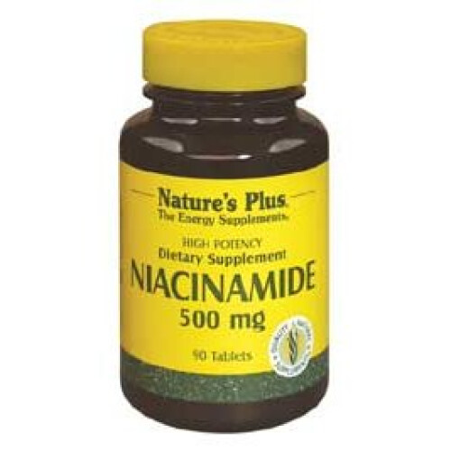 NaturesPlus, Niacinamide, 500 mg, 90 Comprimés