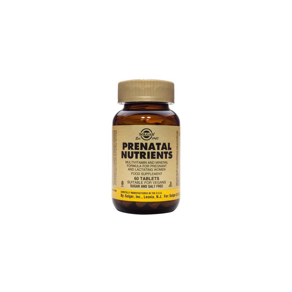 Solgar Prenatal Nutrients Tablets, 60
