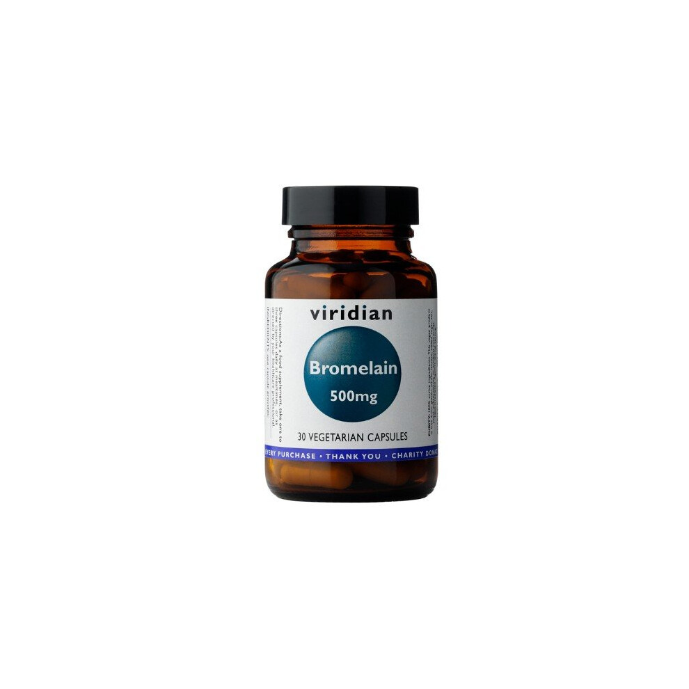 Viridian Bromelain 500Mg 30 Veg Caps