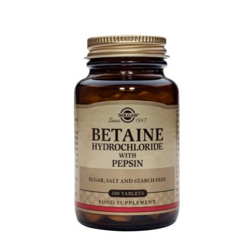 Solgar Betainhydrochlorid mit Pepsin 100 Tabletten Solgar