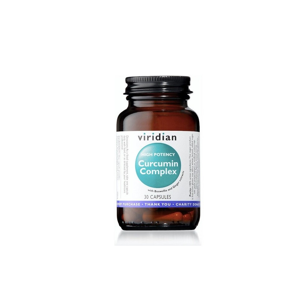 Viridian High Potency Curcumin Complex Veg Caps Size 30