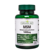 Natures Aid MSM (Methylsulphonylmethane) 1000mg, 90 Tablets. Suitable for Vegans.