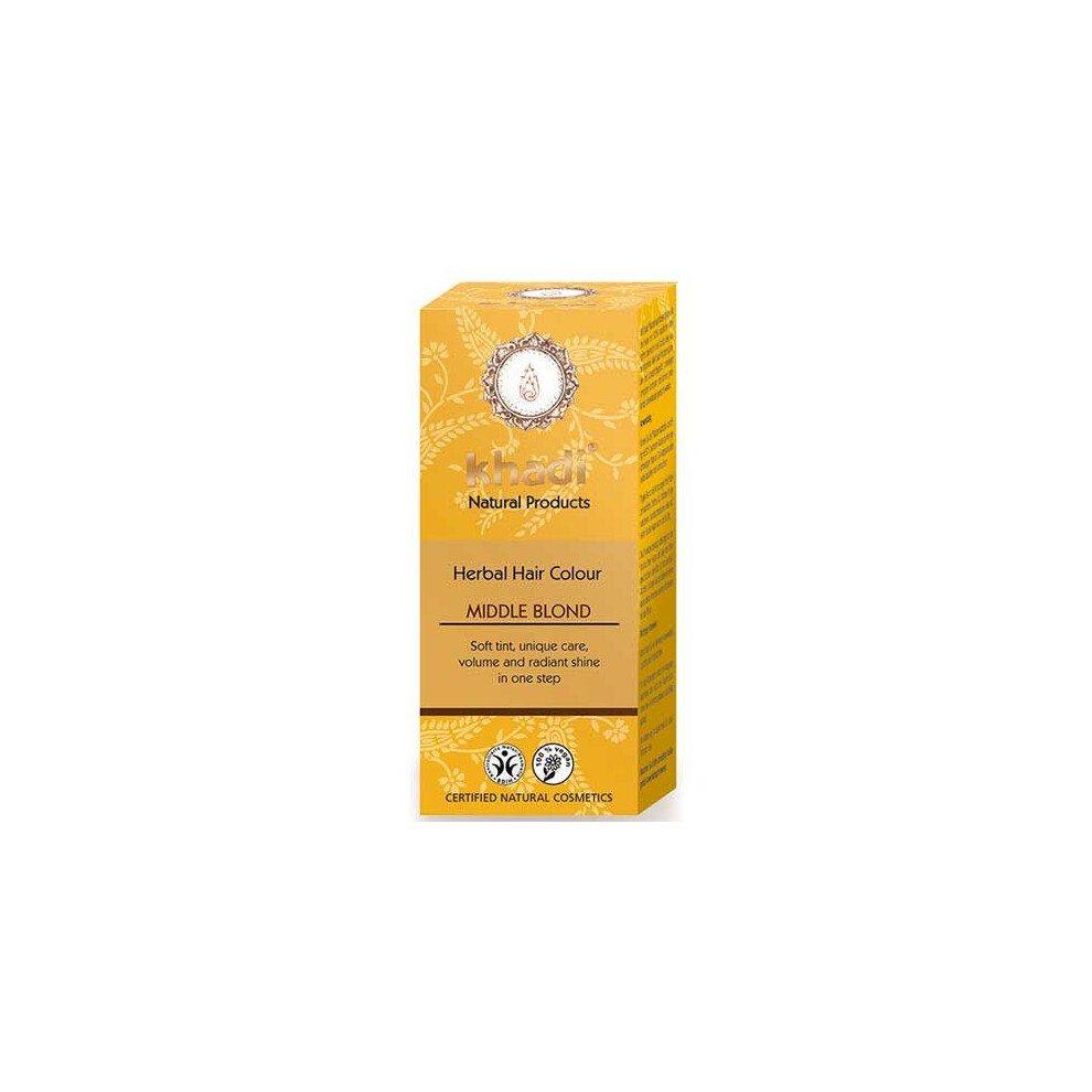 Khadi Grey/Red Herbal Hair Colour - Medium Blonde - 100G