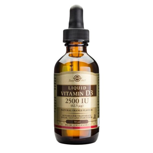 Solgar Solgar Vitamin D3 62.5ug/2500IU Liquid, 59 ml