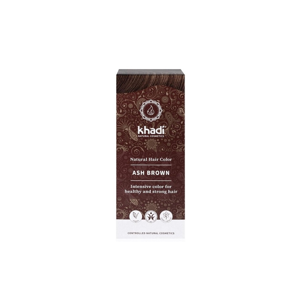 Coloration capillaire Khadi - Brun cendr    100 g