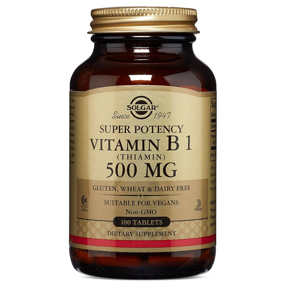 Solgar Vitamin B1 (Thiamin) 500 Mg Tablets 100