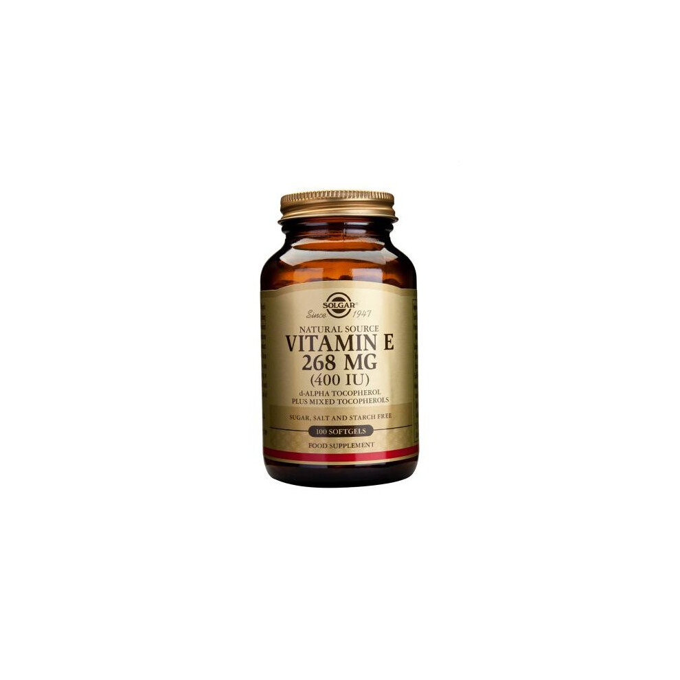 Solgar Vitamin E 268 Mg (400 Iu) Mixed Softgels, 100