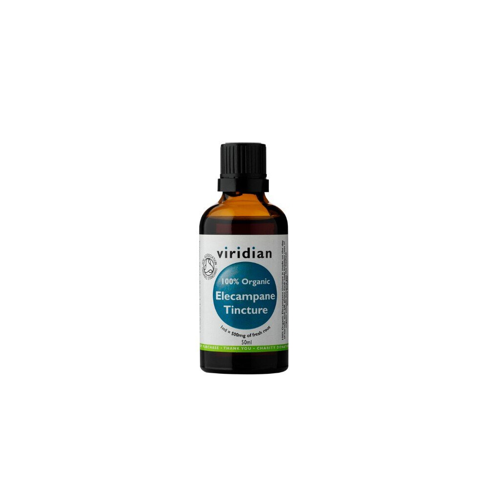 Viridian Elecampane Tincture 100% Organic, 50Ml