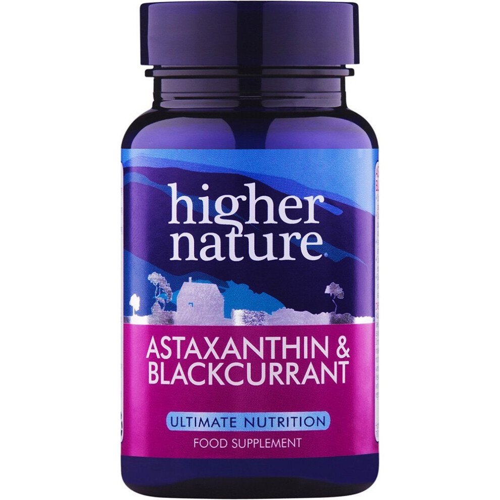 Higher Nature Astaxanthin & Blackcurrant, 90 veg caps