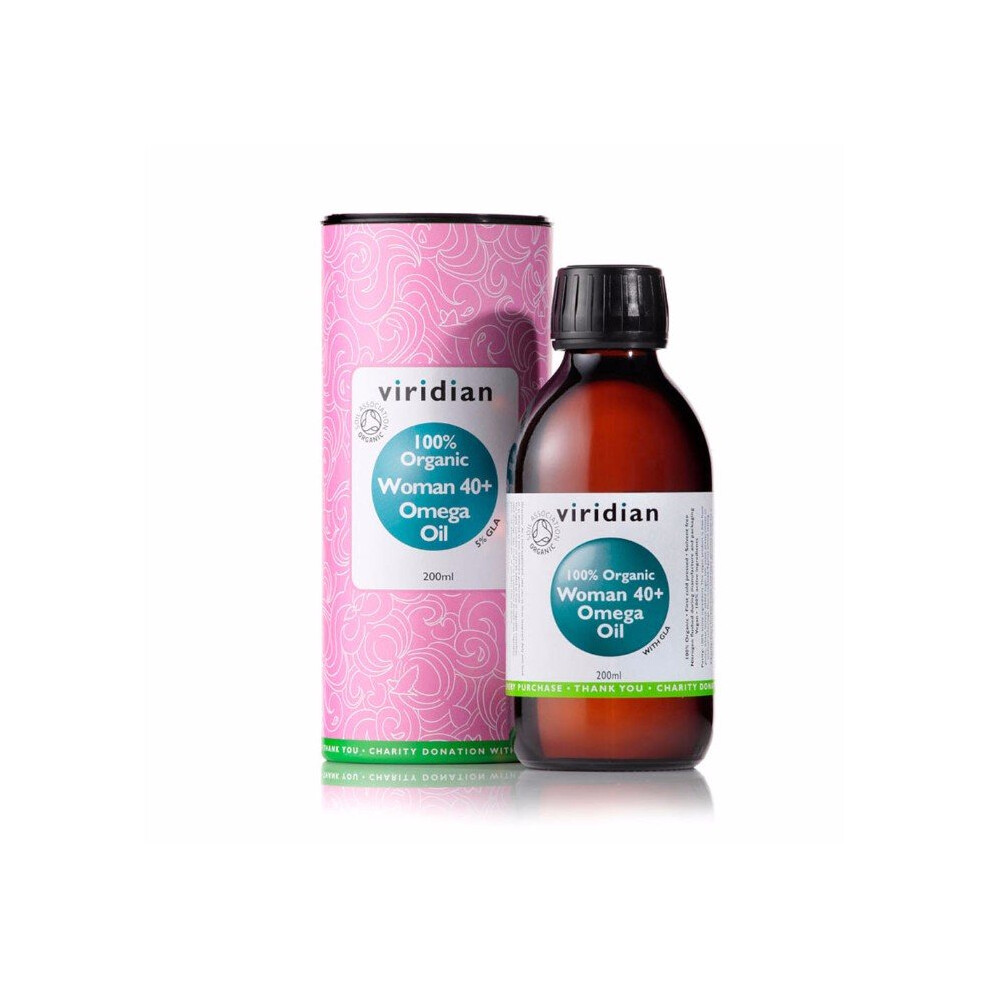 Viridian 100% Organic Woman 40+ Omega Oil 200Ml