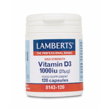 Lamberts Vitamin D 1000iu (25ug), 120 capsules