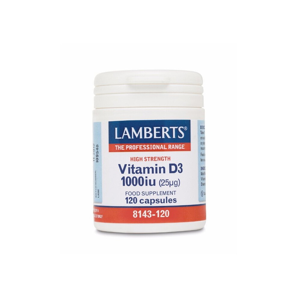 Lamberts Vitamin D 1000iu (25ug), 120 capsules