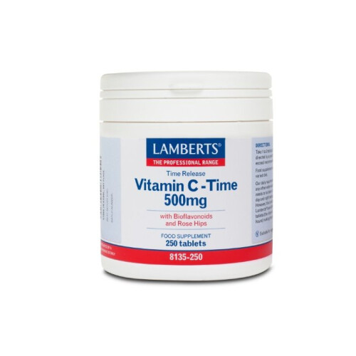 Lamberts Lamberts Vitamin C Time Release with Bioflavonoids 500mg, 250 tablets