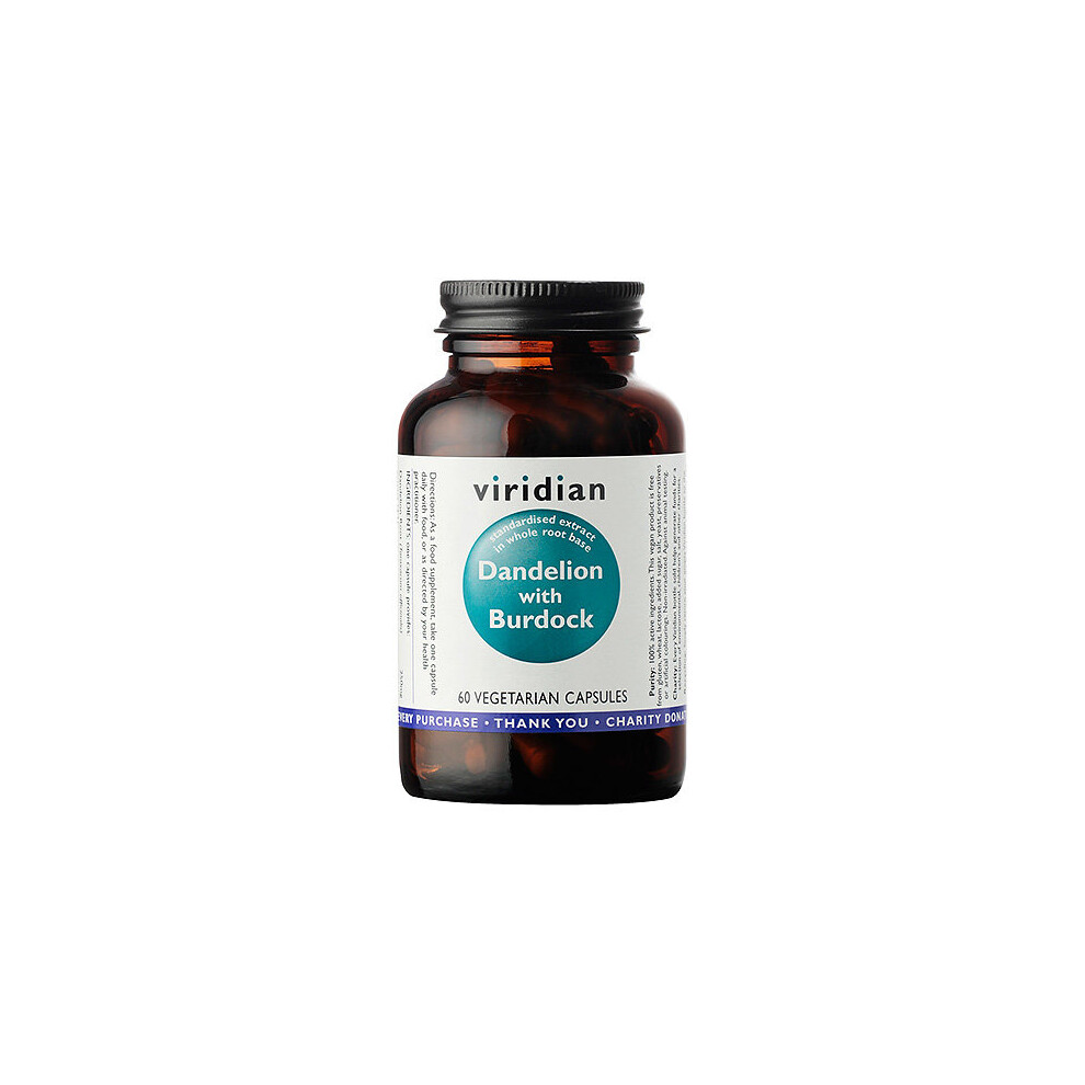 Viridian Dandelion With Burdock 60Caps
