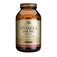 Solgar, Vitamin E, d-Alpha-Tocopherol plus d-Gamma-Tocopherol, d-Delta-Tocopherol und d-Beta-Tocopherol, 268 mg (400 IE), 250 Weichkapseln