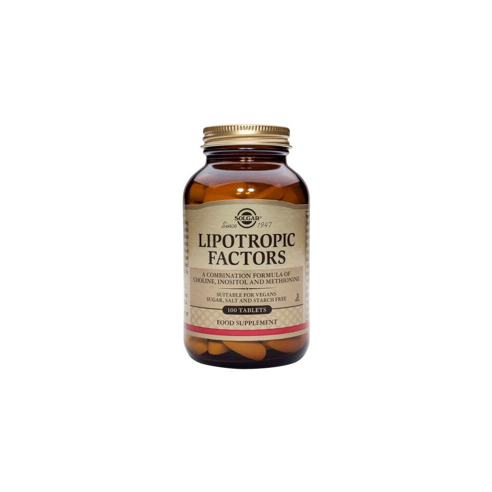 Solgar Lipotropic Factors Tablets (Vegetarian Formula) , 100