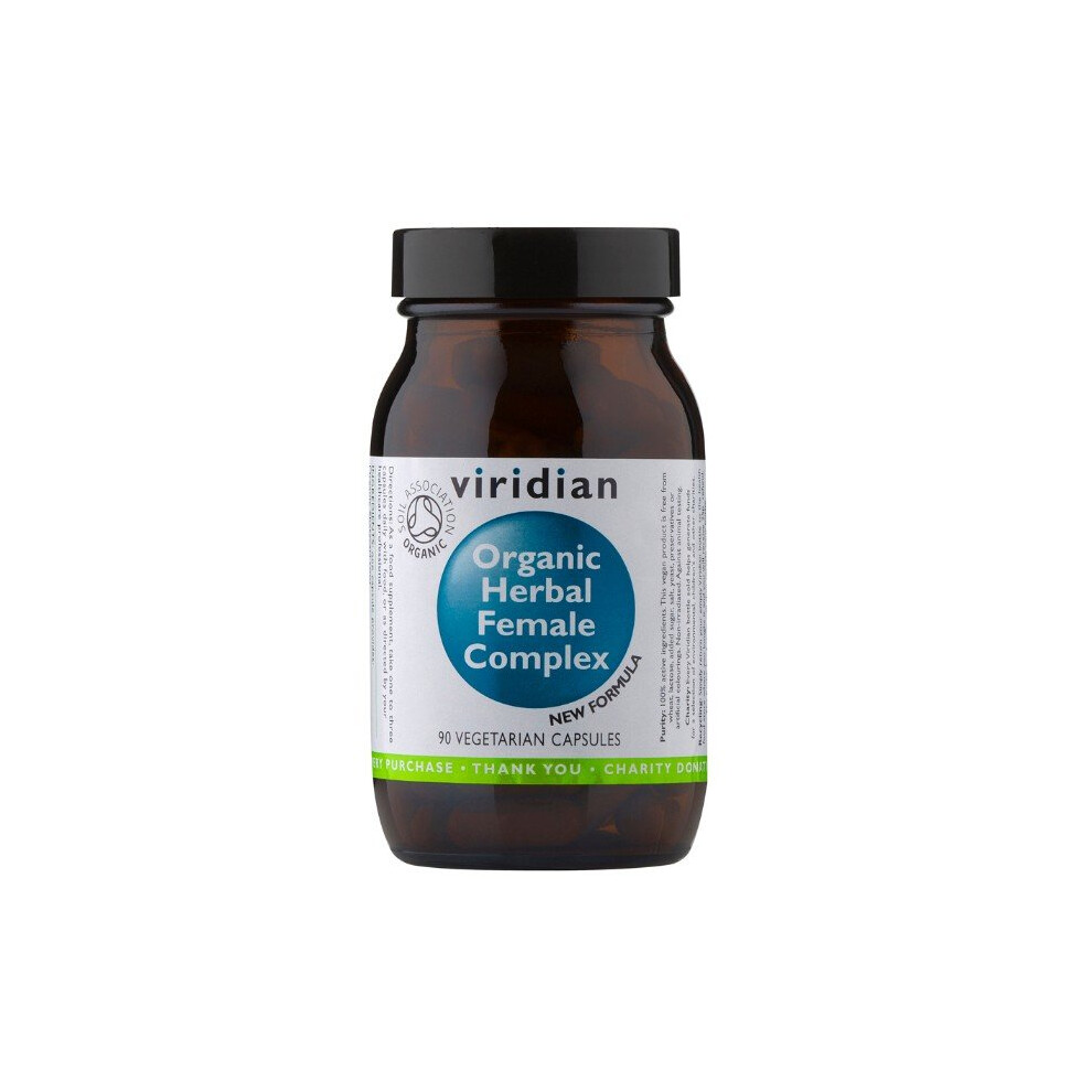 Viridian Organic Herbal Female Complex 90 Vegi Caps