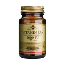 Vitamine D3 (Cholécalciférol) 25 mcg (1000 UI) 90 Comprimés Solgar