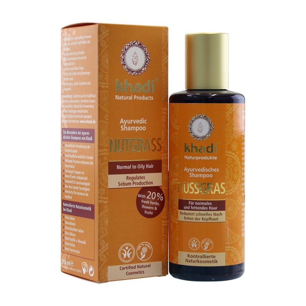 Khadi Nutgrass Shampoo - Oily Hair 210Ml