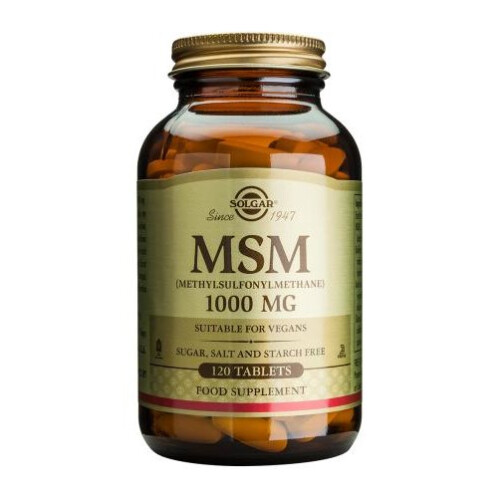 Solgar Solgar, MSM (Methylsulfonylmethan), 1.000 mg, 120 Tabletten