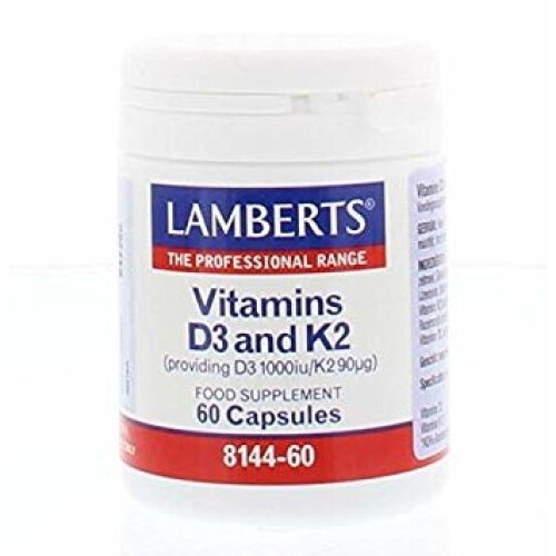 Lamberts Lamberts Vitamins D3 and K2 60 caps
