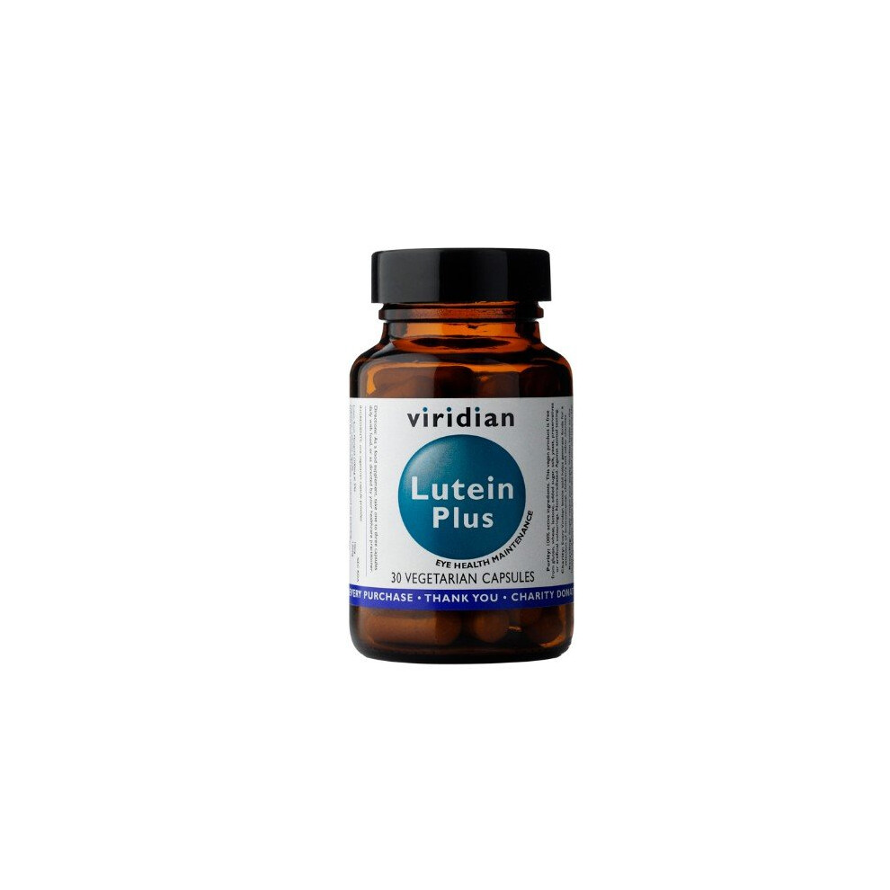 Viridian Lutein Plus 30 Veg Caps