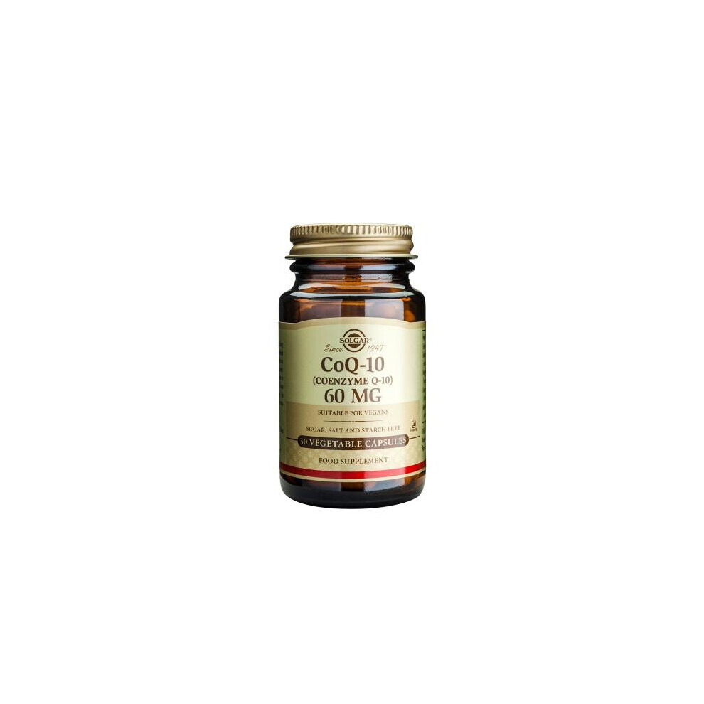 Solgar Coenzyme Q-10 60 Mg 30 Vegetable Capsules