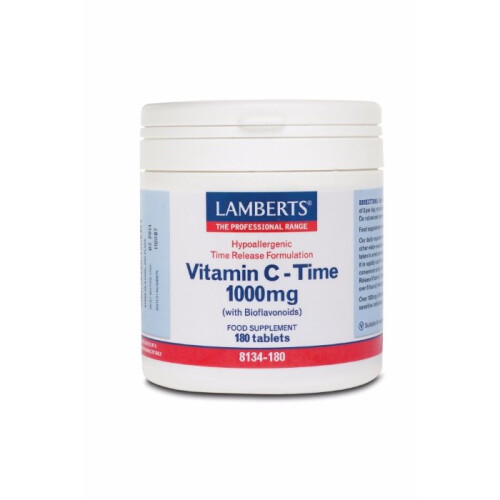 Lamberts Lamberts Vitamin C Time Release with Bioflavonoids 1000mg, 180 tablets