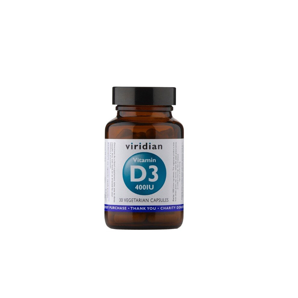 Viridian Vitamin D3 400Iu 30 Capsules