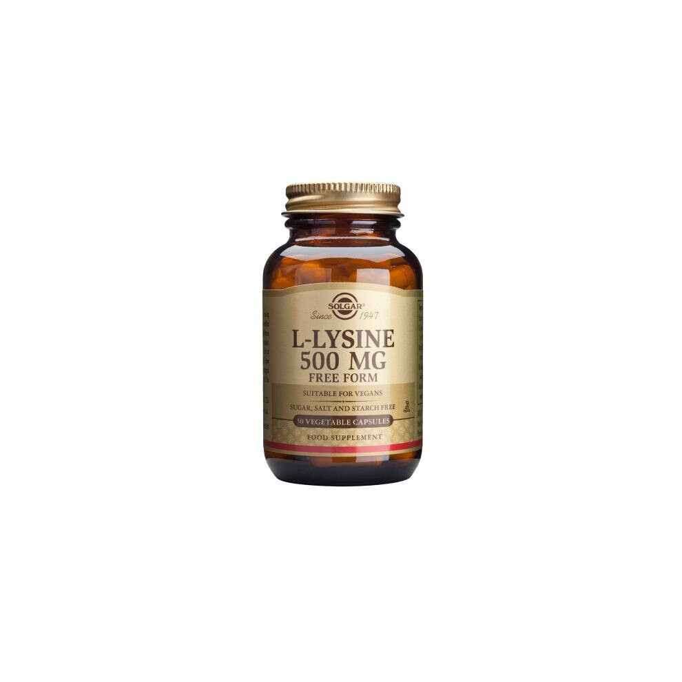 Solgar L-Lysine 500 mg Vegetable Capsules , 50