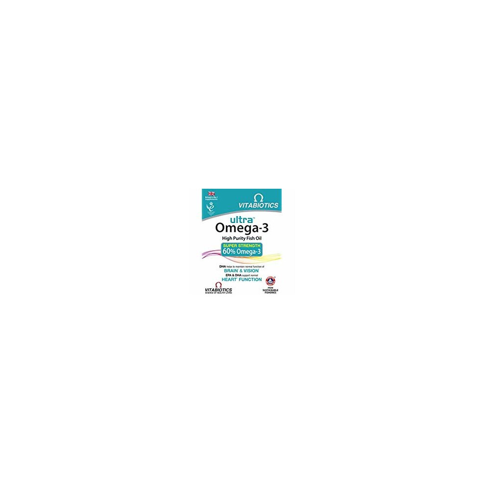 Vitabiotics, Ultra Omega 3 High Potency, 60 Capsules