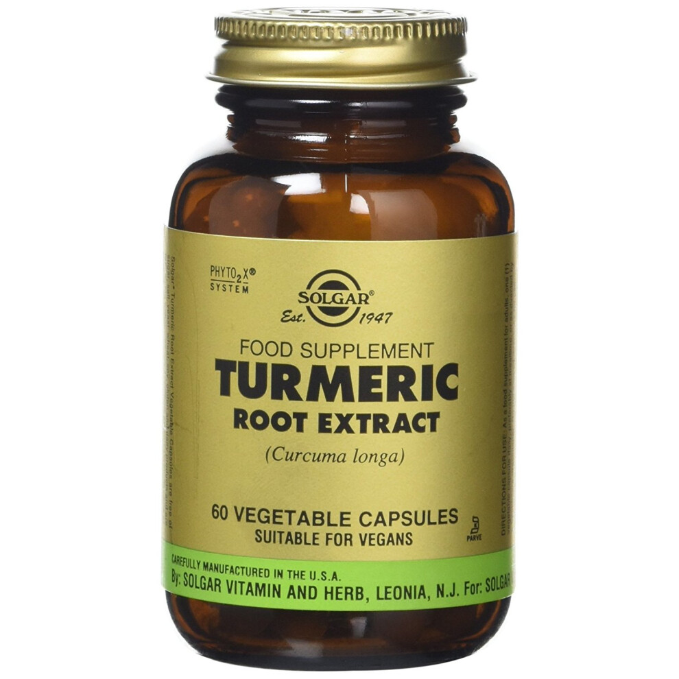 Solgar Turmeric Root Extract Vegetable Capsules , 60