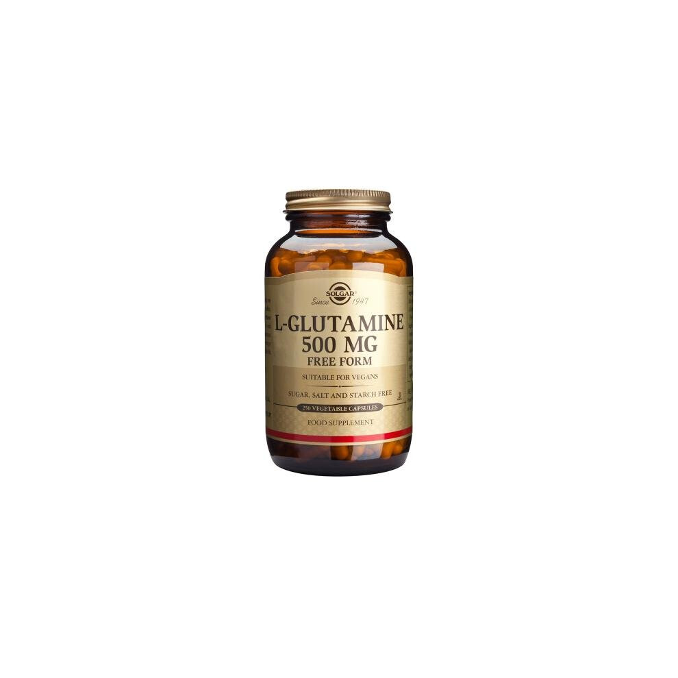 Solgar L-Glutamine 500 Mg Vegetable Capsules, 250