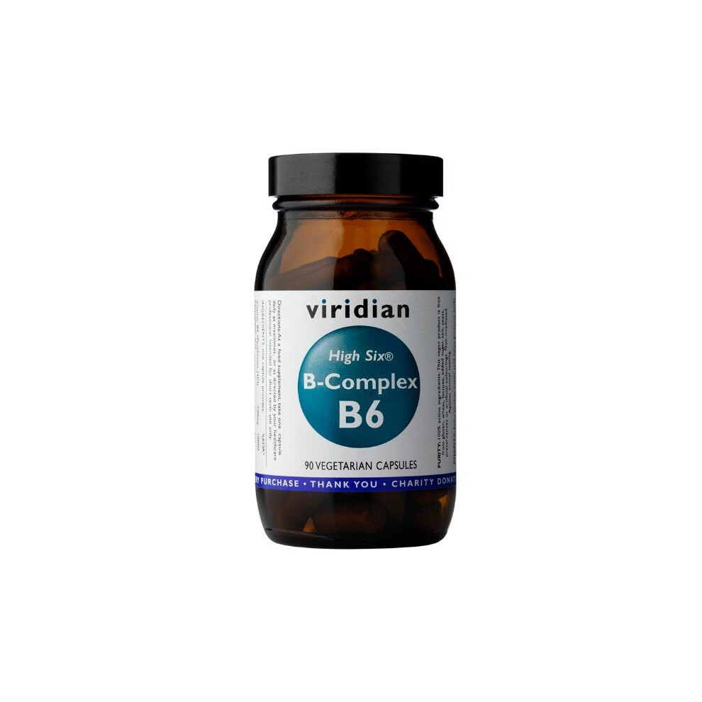 High Six Vitamin B6 with B-Complex Veg Caps - 90 Capsules - Image 4