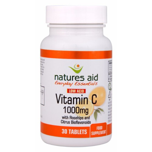 Natures Aid Vitamin C 1000mg Low Acid (with Rosehips & Citrus