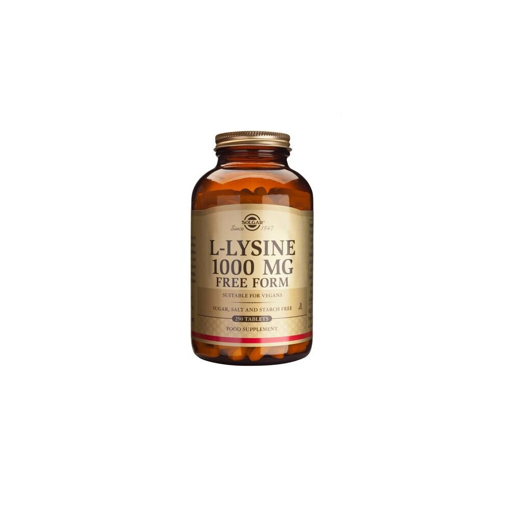 Solgar L-Lysine 1000 Mg Tablets , 250